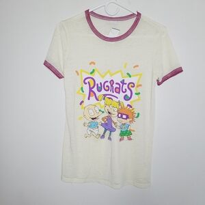 NWT Nickelodeon 90’s Rugrats Semi Sheer Marled T-shirt Medium Junior Casual Cute